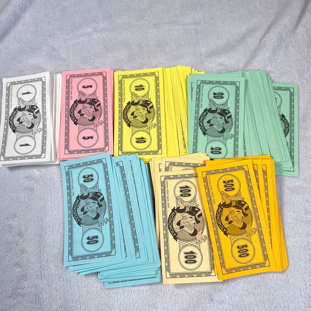 Disney Monopoly Replacement Money Lot Mixed Bills All Denominations
